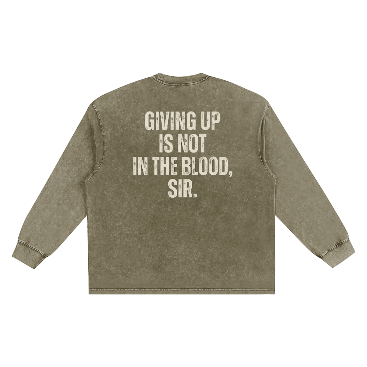 Stone gray vintage wash Remember Nims t-shirt by The Good Blanks featuring a halftone graphic of a mountaineer with goggles